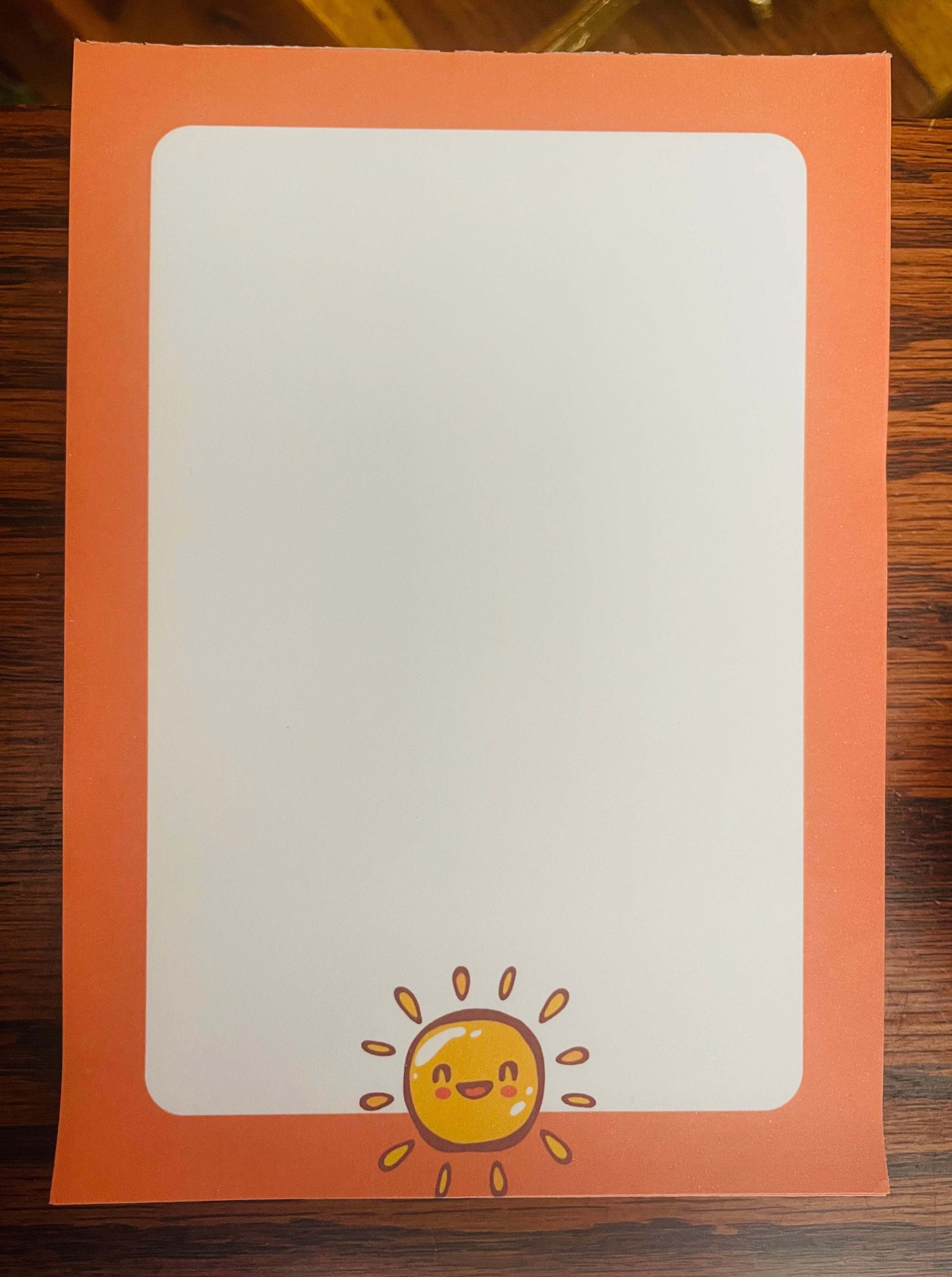 Sunshiny Day Notepad, 50 Sheets, 5"x6.5" Notepad
