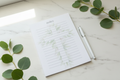 Greenery Cross Notepad